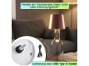 shop'n smile ideoon LED Tischleuchte Akku Flaschenlampe Rosegold Dimmbar Bild 5