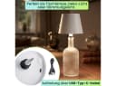 shop'n smile ideoon LED Tischleuchte Akku Flaschenlampe Weiß Dimmbar Touch USB-C Bild 5