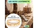 shop'n smile ideoon LED-Lichterkette 10m 100 LEDs Warmweiß Timer Fernbedienung Bild 1