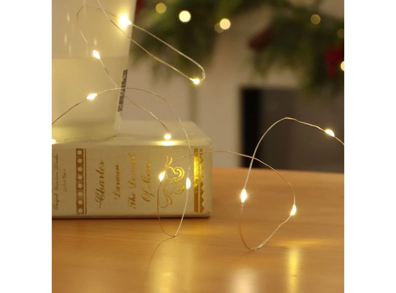 shop'n smile ideoon LED-Lichterkette 10m 100 LEDs Warmweiß Timer Fernbedienung - Bild 5