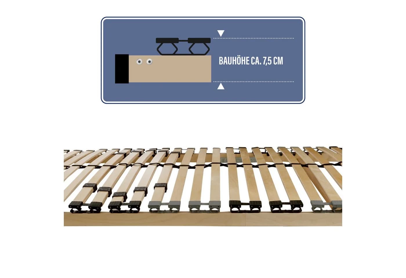 Beco Lattenrost Easyfix K 7-Zonen 13-fach Verstellbar