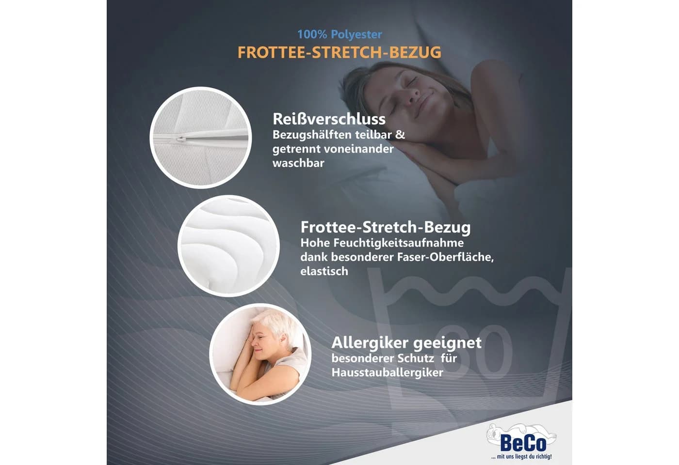 Beco Komfortschaummatratze Medibett 15 cm 7-Zonen - Bild 3