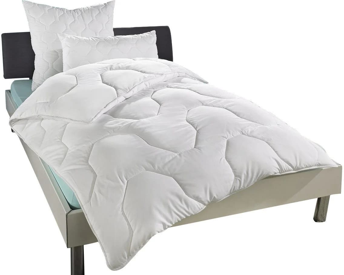 BECO Wellness XXL Bettdecke Weiß Polyester Baumwolle - Bild 2