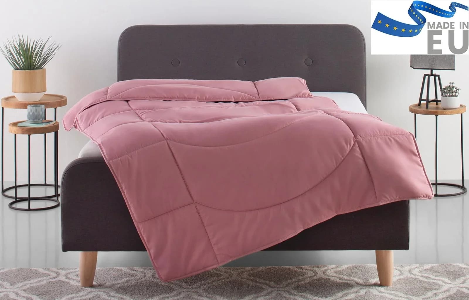 OTTO HOME Microlux Microfaserbettdecke Rosa 4-Jahreszeiten Duo-Steppbett