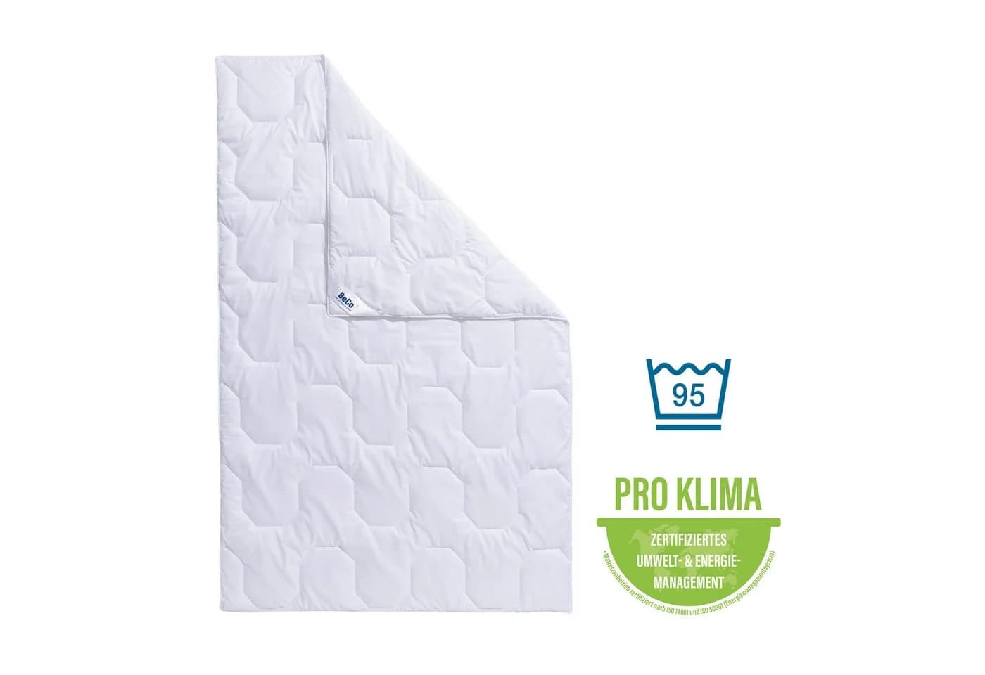BECO Microfaserbettdecke 2-für-1 Weiß 155x220 cm - Bild 3
