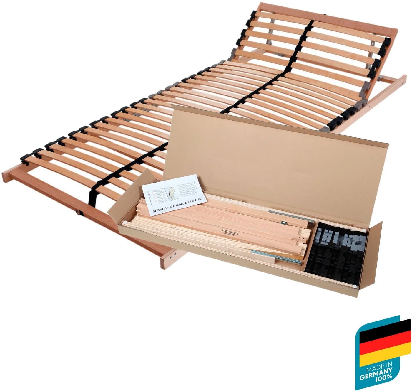BECO Easy Star K Lattenrost 140x200 cm manuell verstellbar beige - Bild 3