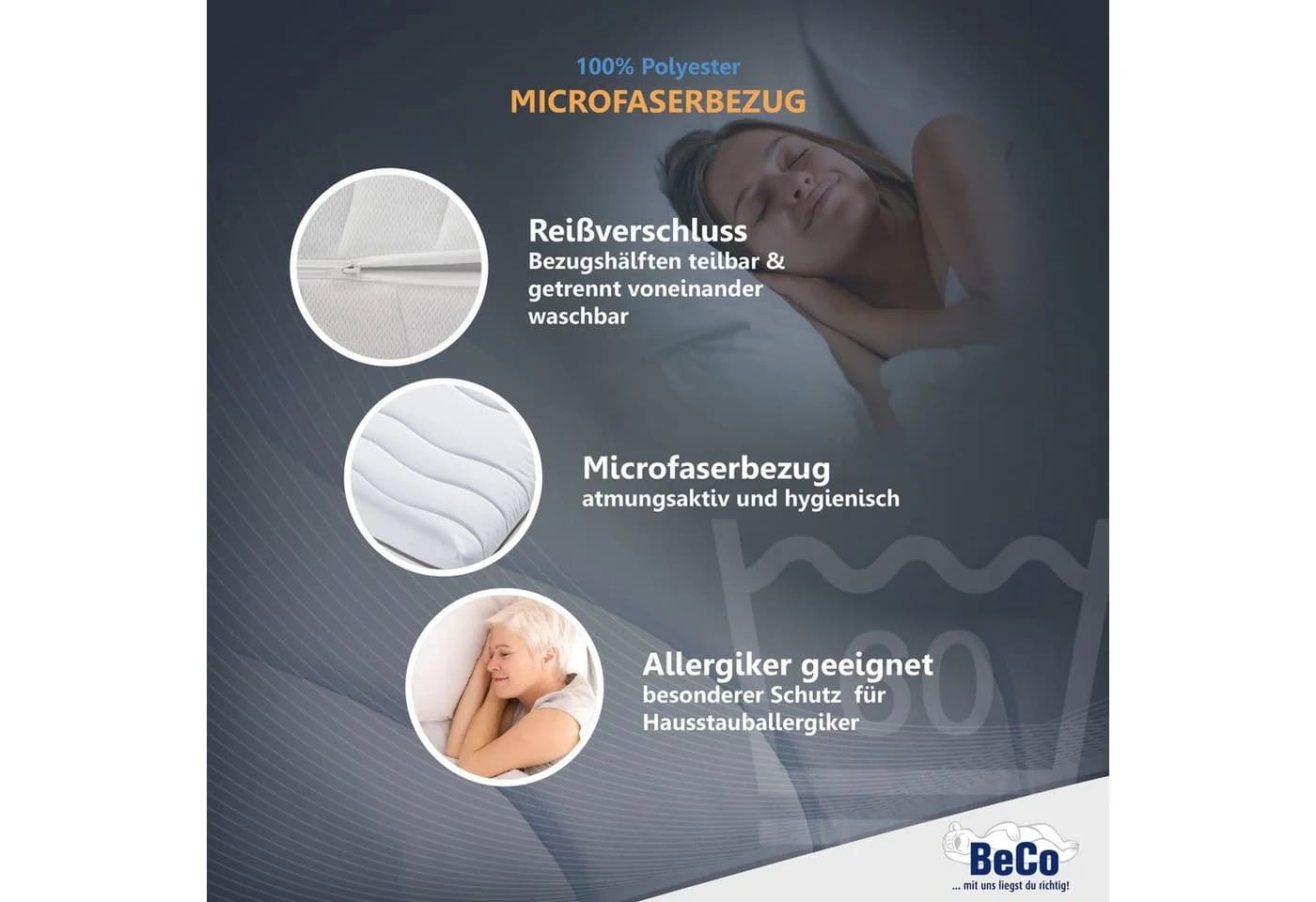 BECO Dream Flex Komfortschaummatratze 7-Zonen Weiß - Bild 4