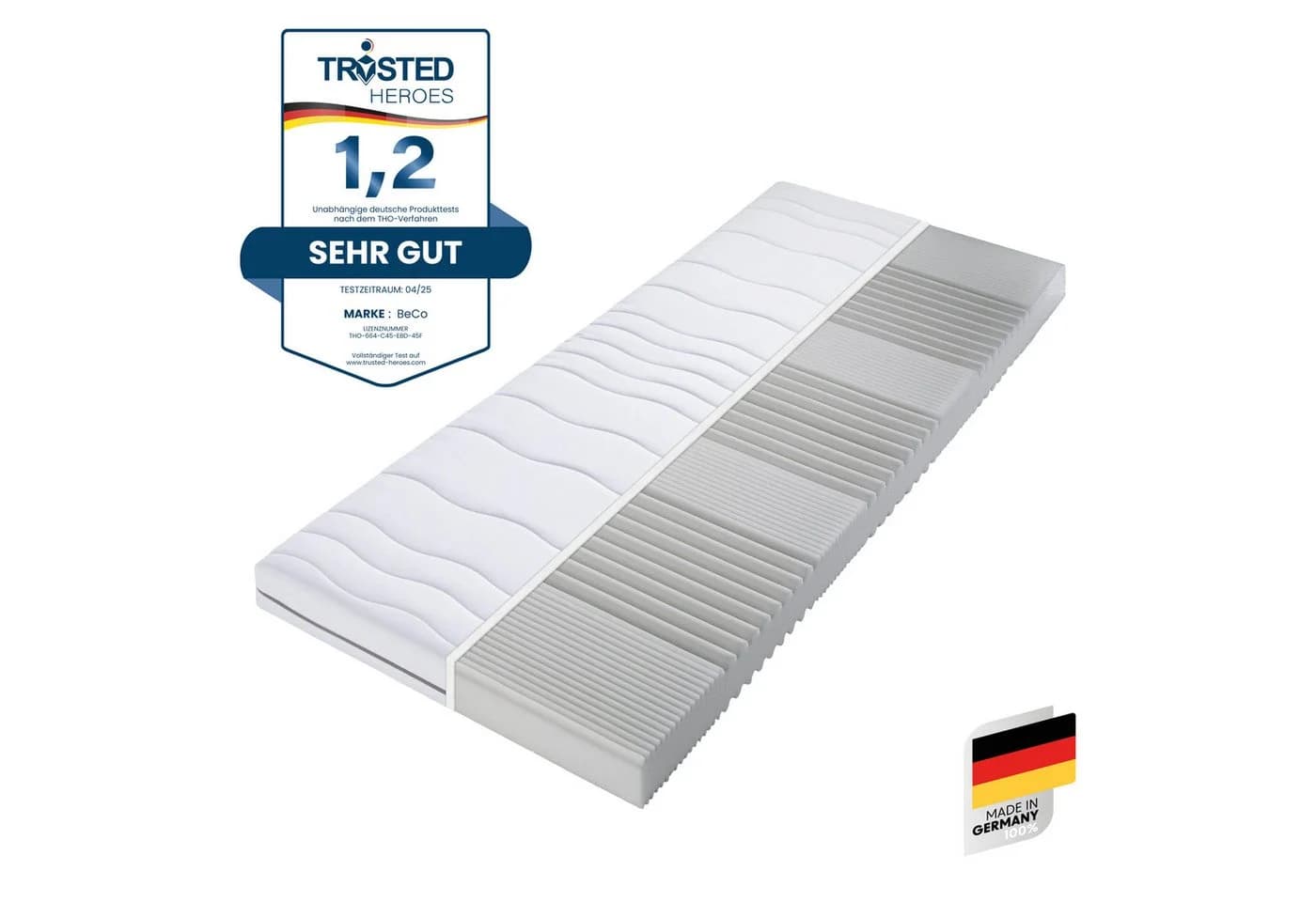 BECO Komfortschaummatratze Selection MF 7-Zonen Weiß - Bild 2