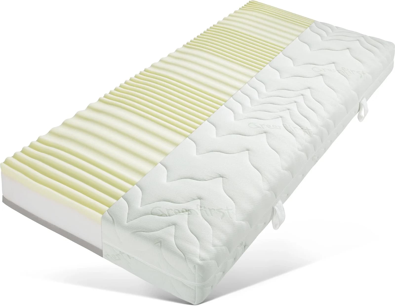 BECO Vario Lux Greenfirst Taschenfederkernmatratze Weiß Wendematratze