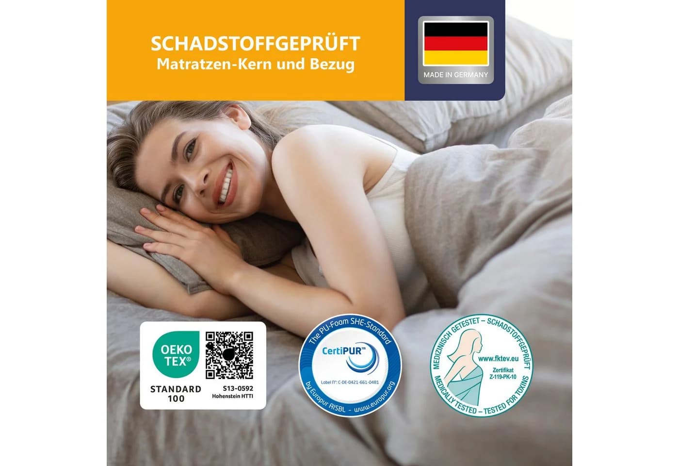 BECO Grand Relax Komfortschaummatratze Weiß 7-Zonen - Bild 3