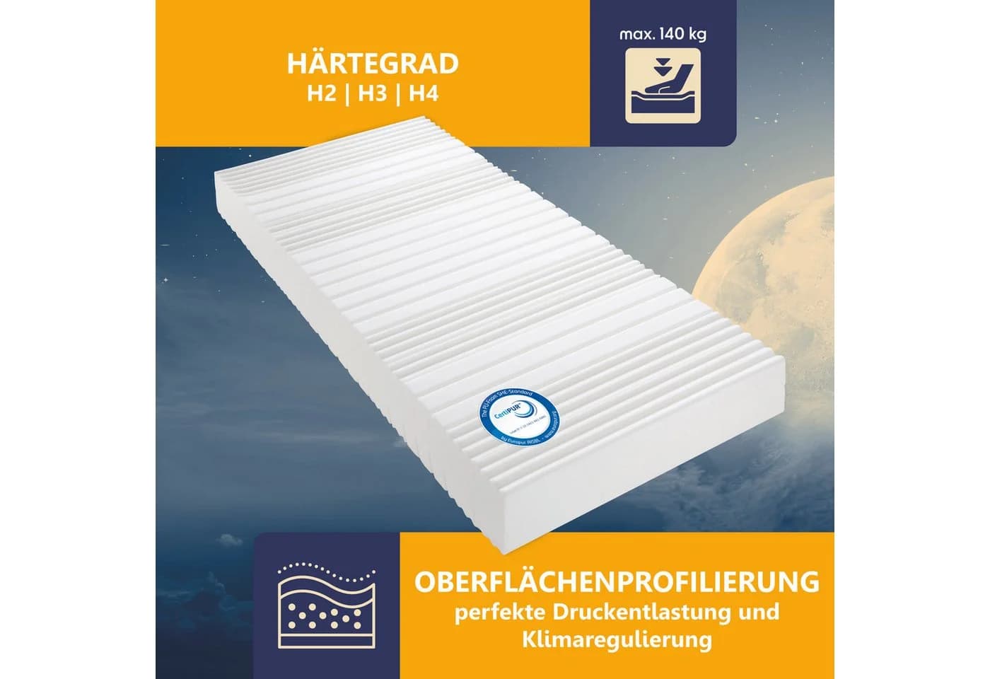 BECO Grand Relax Komfortschaummatratze Weiß 7-Zonen - Bild 4
