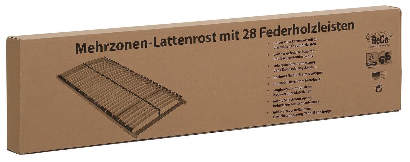 BECO Super Fix Lattenrost Weiß 7-Zonen 90x200cm - Bild 4