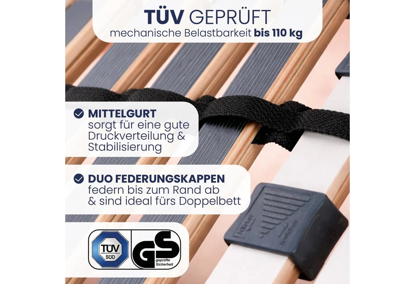 Beco Lattenrost mit Motor Luxus E-Move 28 Leisten komplett montiert