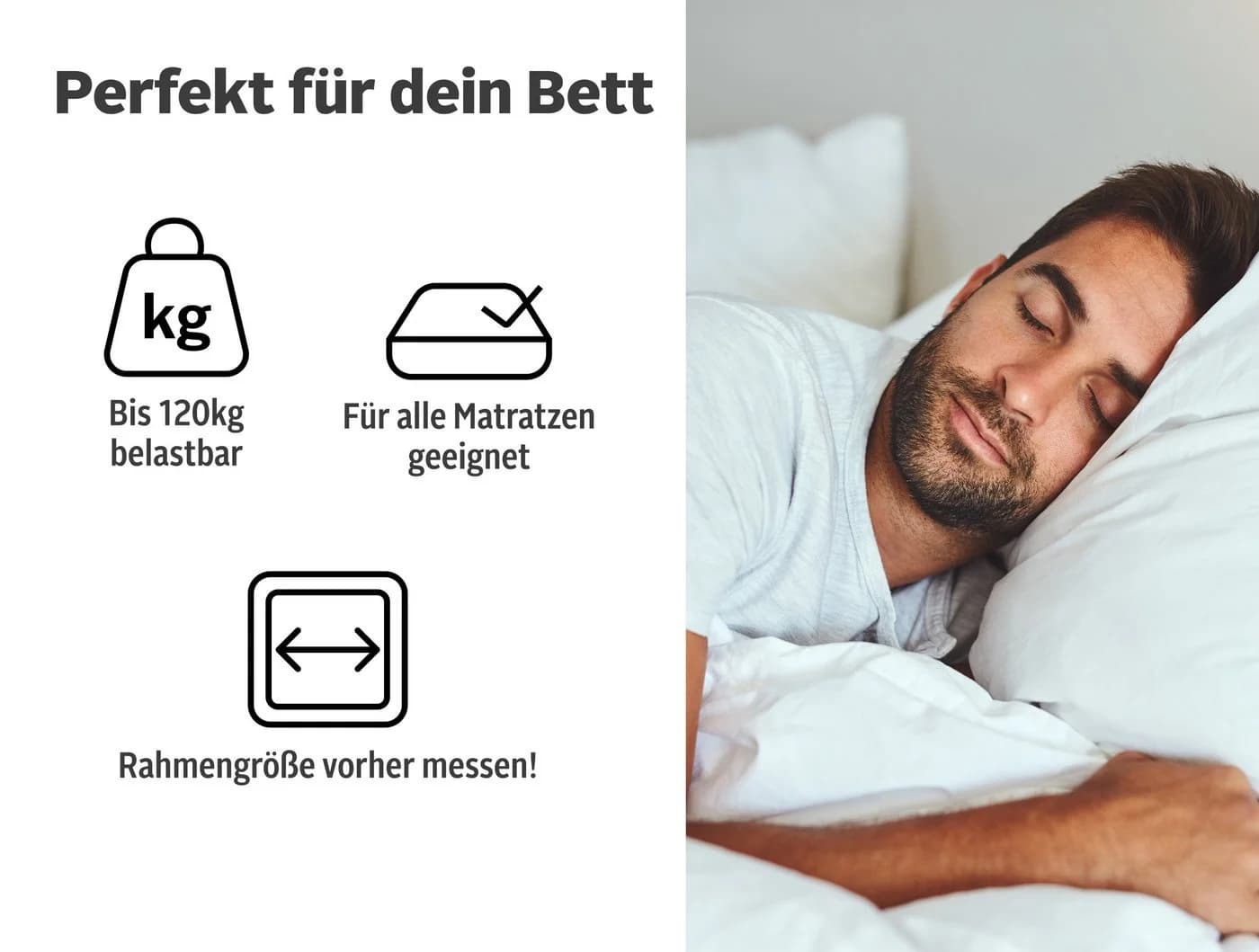 OTTO HOME Lattenrost Glomma NV 100x200 cm 7-Zonen Braun - Bild 4