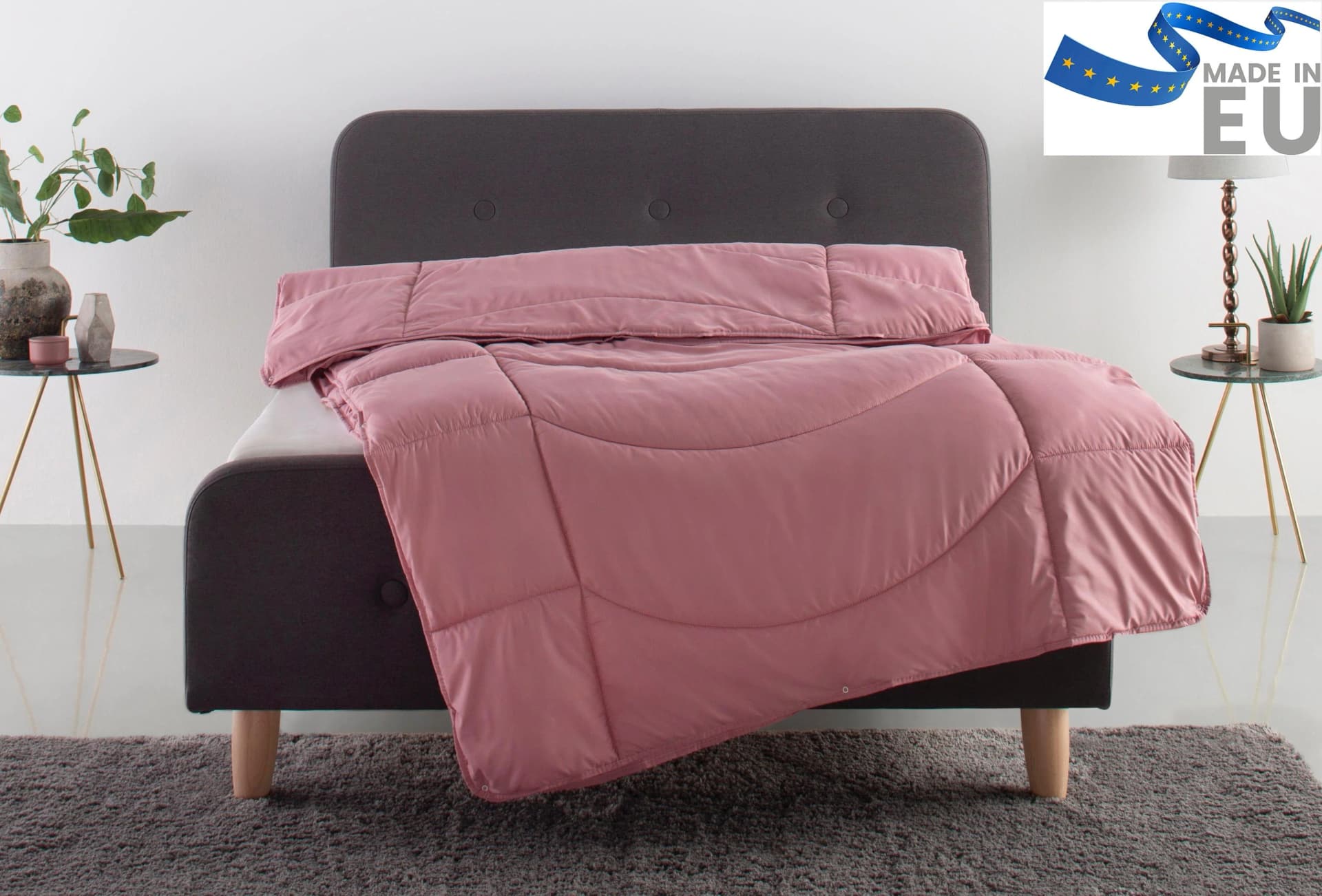 OTTO HOME Microlux Microfaserbettdecke Rosa 4-Jahreszeiten