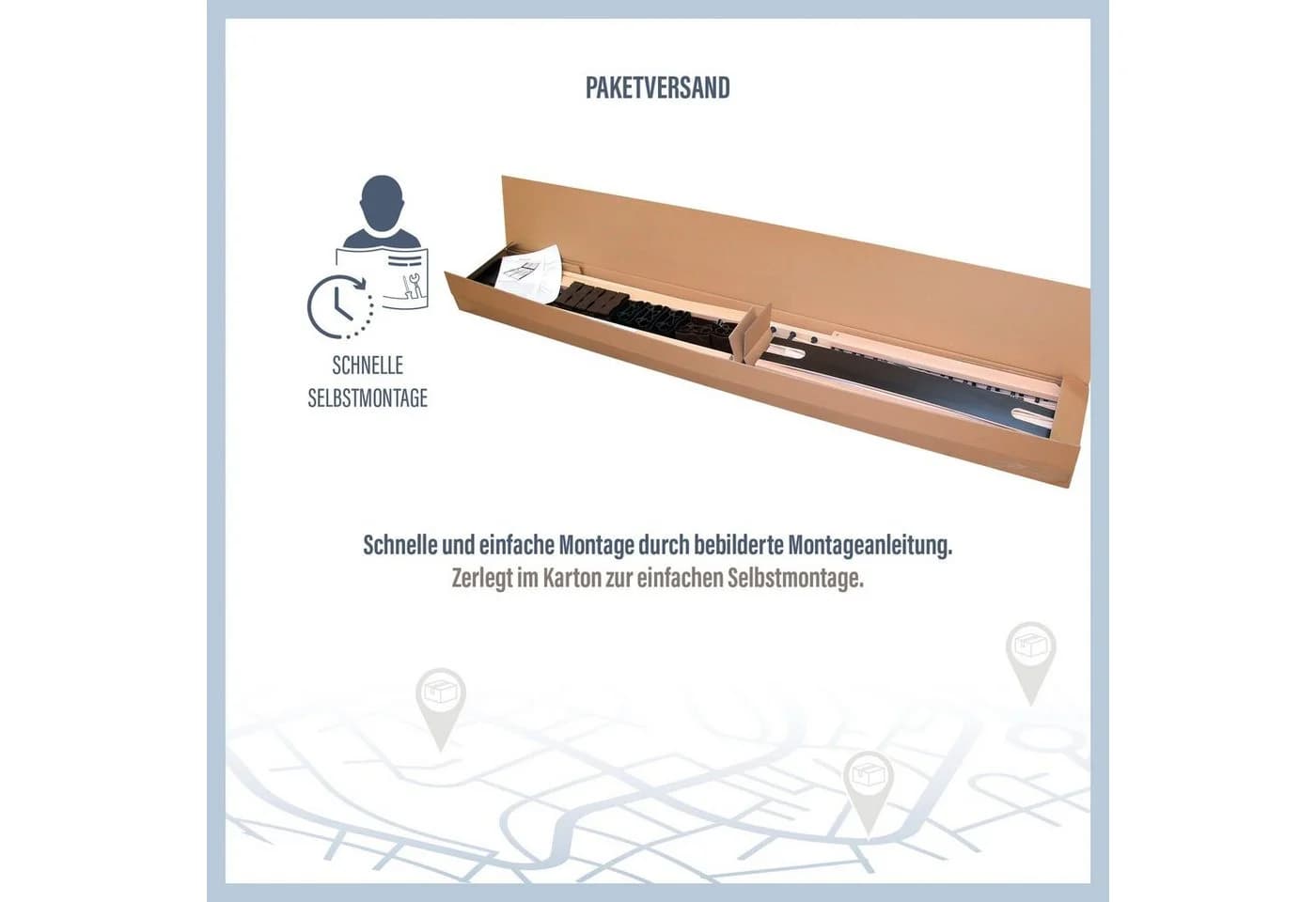 BECO Maxi Strong Lattenrost Weiß 140x200 cm Mehrzonenrahmen - Bild 4