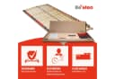 BeMeo Basic Lattenrost 80x200 cm 7 Zonen Stabil Bild 2