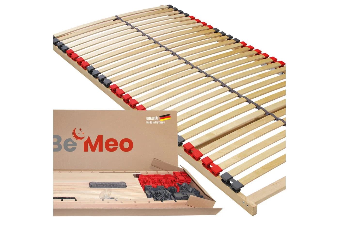 BeMeo Basic Lattenrost 80x200 cm 7 Zonen Stabil - Bild 3