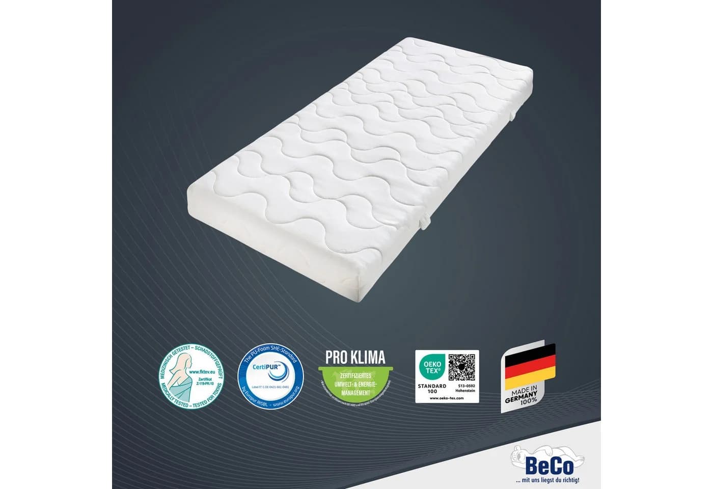 BeCo Komfortschaummatratze Double Deluxe 20 Weiß 7-Zonen - Bild 3