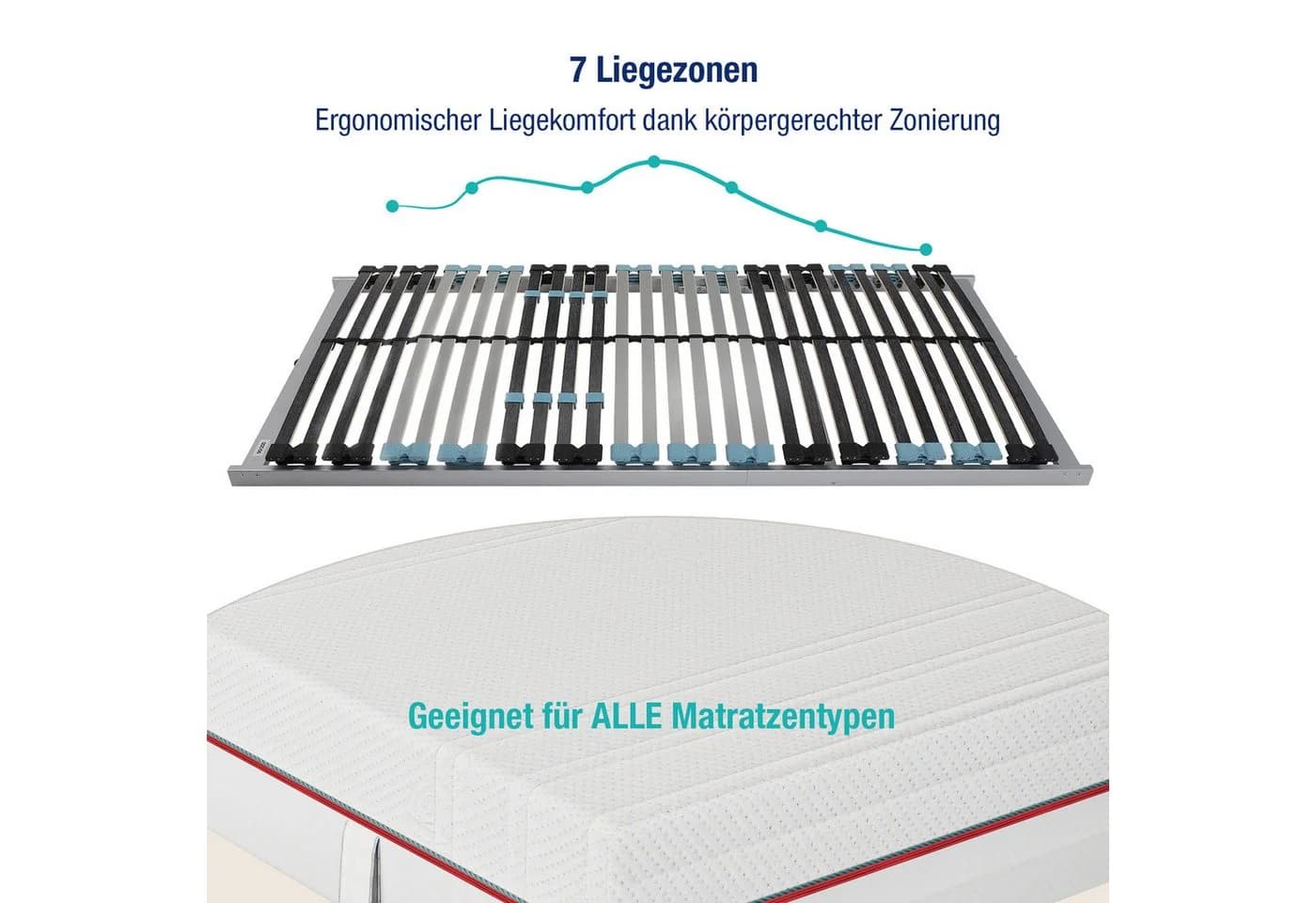 Beco Lattenrost Royal Duo NV 7-Zonen Massivholz Duo-Federung - Bild 3
