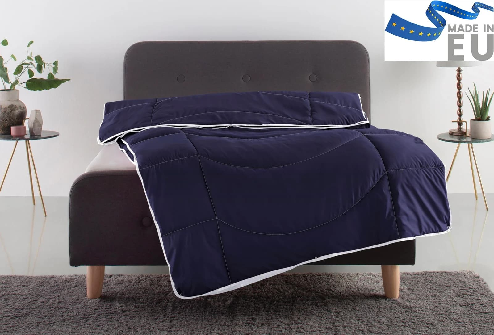 OTTO HOME Microlux Microfaserbettdecke Blau 4-Jahreszeiten