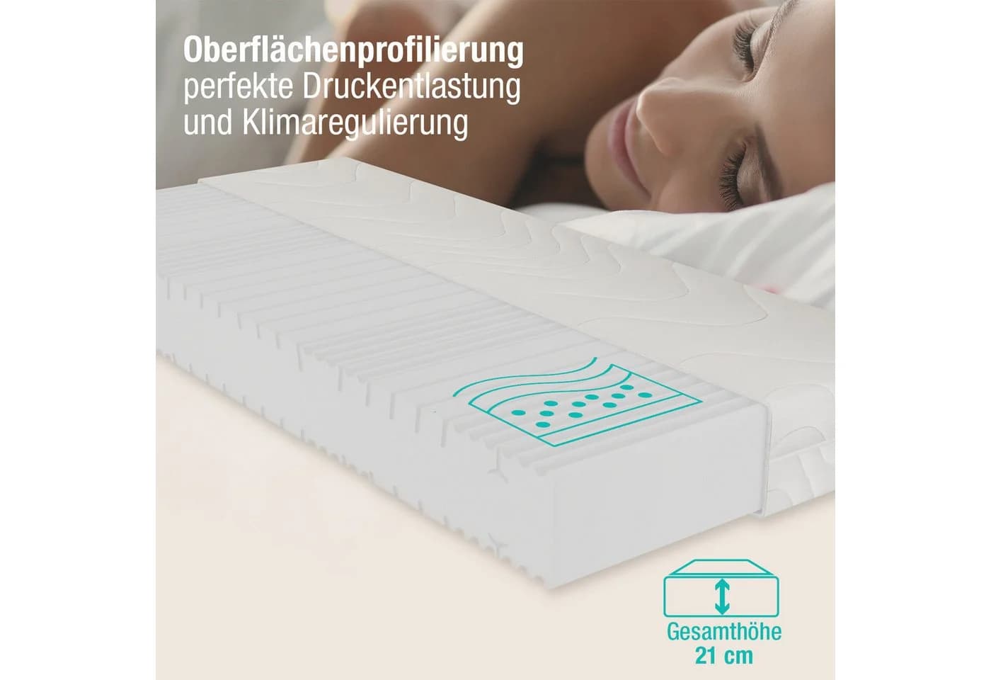 Beco Kaltschaummatratze Duo-Star 21 cm 7-Zonen Matratze - Bild 5