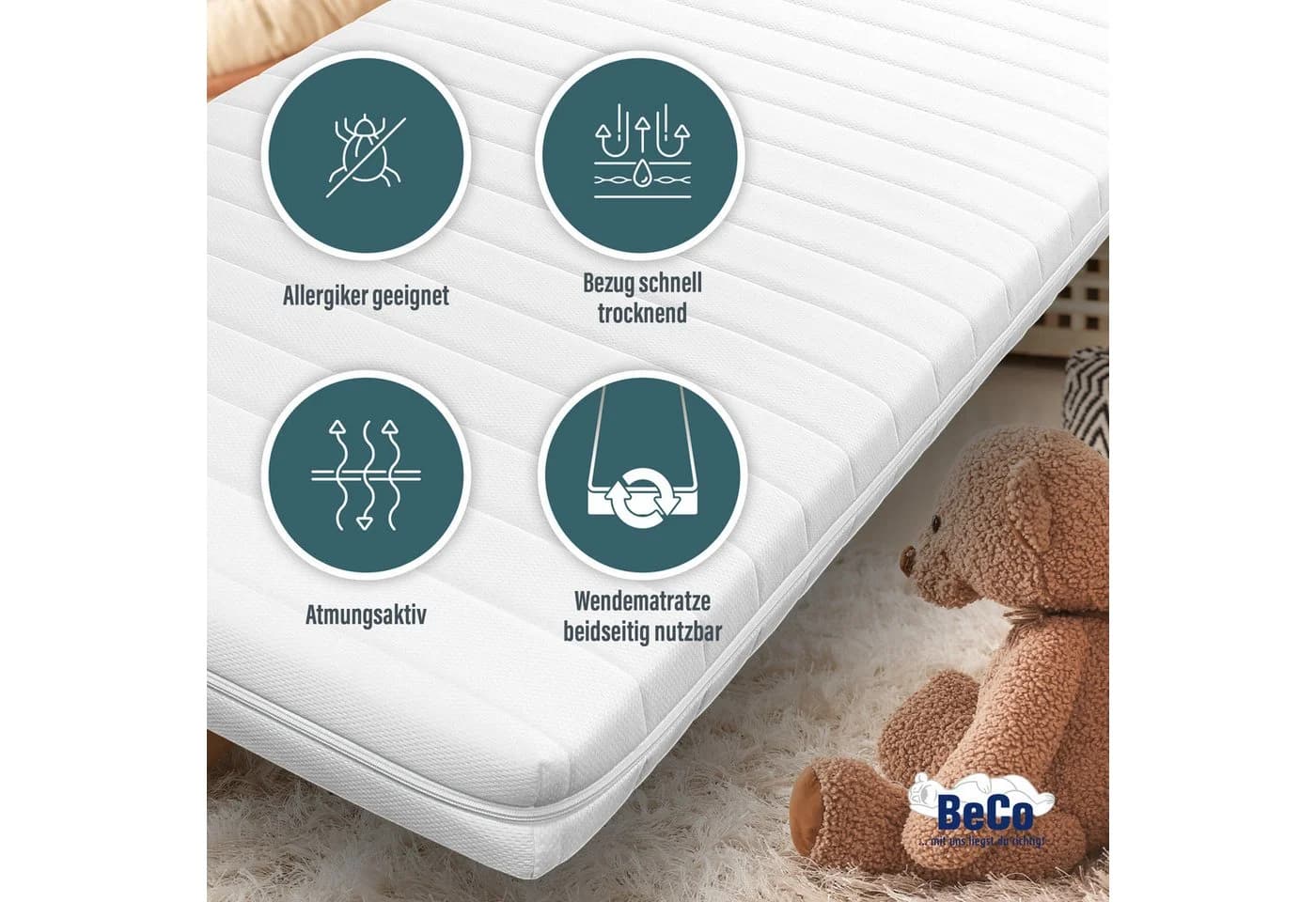 Babymatratze BeCo Kaja, ergonomisch, hygienisch und strapazierfähig - Bild 5