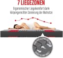 Paradies Prolife Supreme Kaltschaummatratze Testsieger Stiftung Warentest Weiß 90x200cm Bild 4