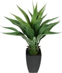 I.GE.A. Kunstpflanze Agave im Topf Grün Schwarz Bild 2