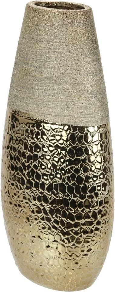 I.GE.A. Dekovase Blumenvase Braun Modern Keramik