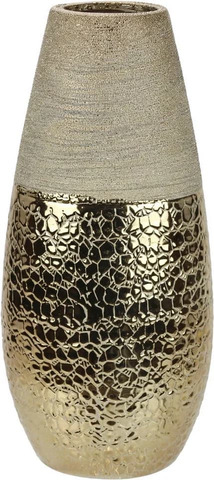 I.GE.A. Dekovase Blumenvase Braun Modern Keramik - Bild 2