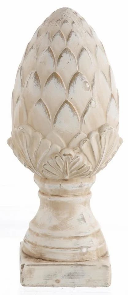 I.GE.A. Dekoobjekt Zapfen Set 2 St. Beige Keramik - Bild 4