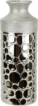 I.GE.A. Tischvase aus Keramik Beige Champagner Zylindrisch Bild 2