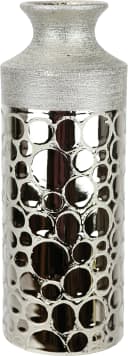 I.GE.A. Tischvase aus Keramik Beige Champagner Zylindrisch Bild 3