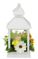 I.GE.A. Windlicht Laterne mit Sonnenblume Schmetterling Kerze Bild 5