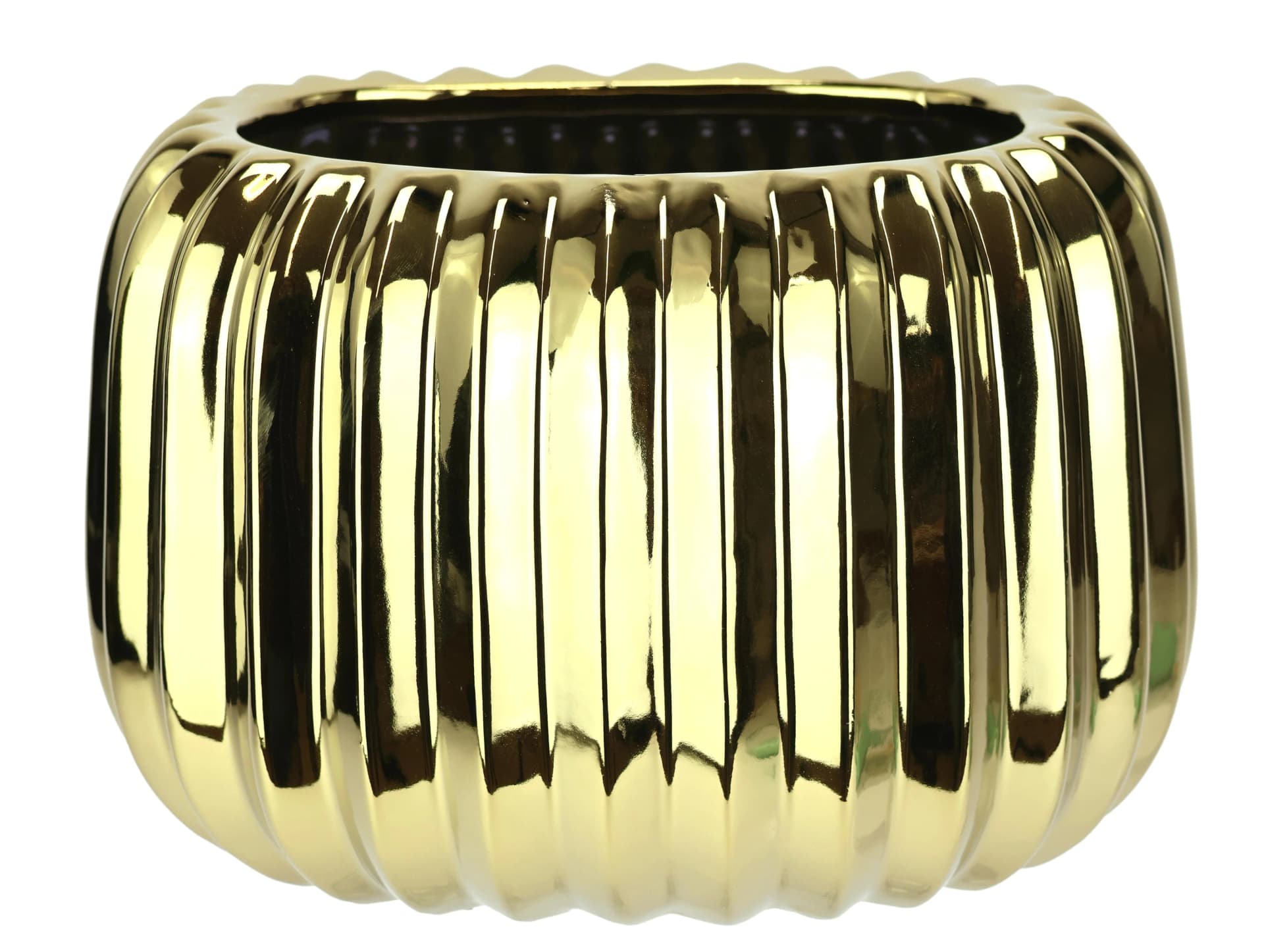 Dekovase I.GE.A. Keramik Vase Gold Modern