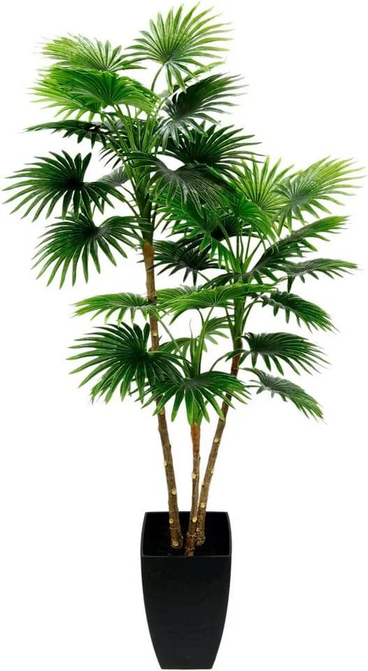 I.GE.A. Fächerpalme Grün Kunstbaum 105cm