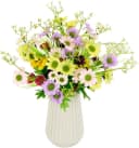 I.GE.A. Kunstblumenstrauß Margeriten-Mix in Keramikvase Bunt Bild 1