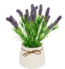 I.GE.A. Kunstpflanze Lavendel Violett Im Keramiktopf Bild 1