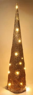 I.GE.A. LED-Pyramide 100 cm Tannenbaum Warmweiß Weihnachtsdeko Bild 3