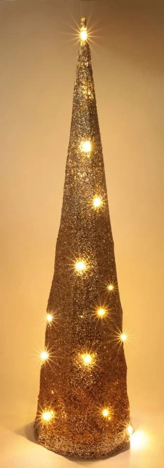 I.GE.A. LED-Pyramide 100 cm Tannenbaum Warmweiß Weihnachtsdeko - Bild 3