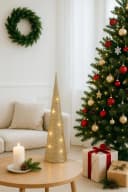 I.GE.A. LED-Pyramide 100 cm Tannenbaum Warmweiß Weihnachtsdeko Bild 5