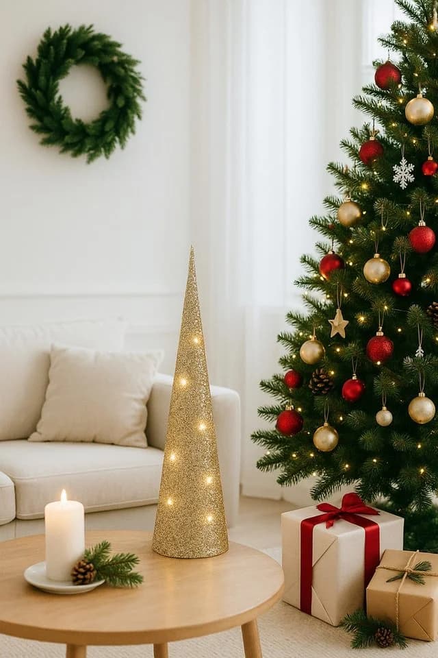 I.GE.A. LED-Pyramide 100 cm Tannenbaum Warmweiß Weihnachtsdeko - Bild 5