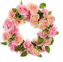 I.GE.A. Kunstkranz Rosen Rosa 35x35cm Bild 3