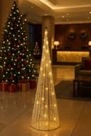 Baur Versand LED-Weihnachtspyramide Gold Metall 80 cm Bild 1