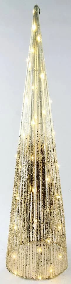 Baur Versand LED-Weihnachtspyramide Gold Metall 80 cm - Bild 2