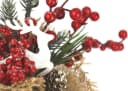 I.GE.A. Weihnachtsgesteck 2er Set Rot Kunstpflanze Bild 3