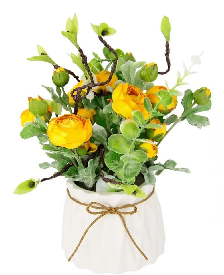 Kunstblume Ranunkeln, I.GE.A., 28 cm, Keramiktopf