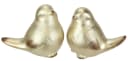 I.GE.A. Dekofigur Vogel aus Keramik Gold 2er Set Bild 2