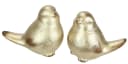 I.GE.A. Dekofigur Vogel aus Keramik Gold 2er Set Bild 4